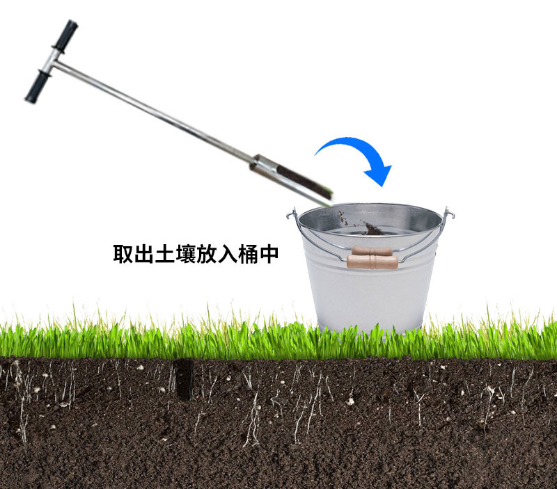 無(wú)線土壤墑情監(jiān)測(cè)系統(tǒng)安裝之取土鉆取土
